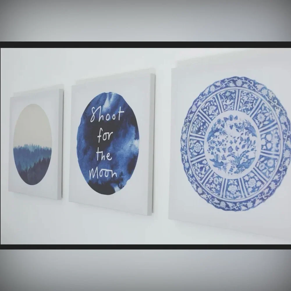 IKEA PJÄTTERYD Canvas Wall Art Set “Shoot For The Moon”